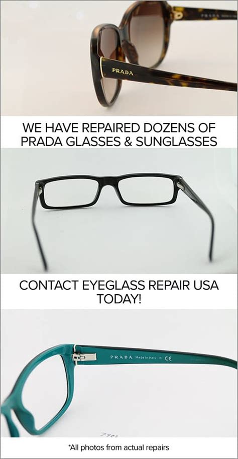 repair for prada glasses|prada customer service.